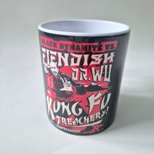 Black Dynamite vs Fiendish Dr. Wu Mug - Kung Fu Treachery! Cult Movie Merch VGC