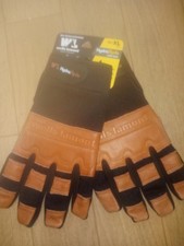 New Wells Lamont Men's HydraHyde Water Resistant Leather Work Gloves Sz. XL