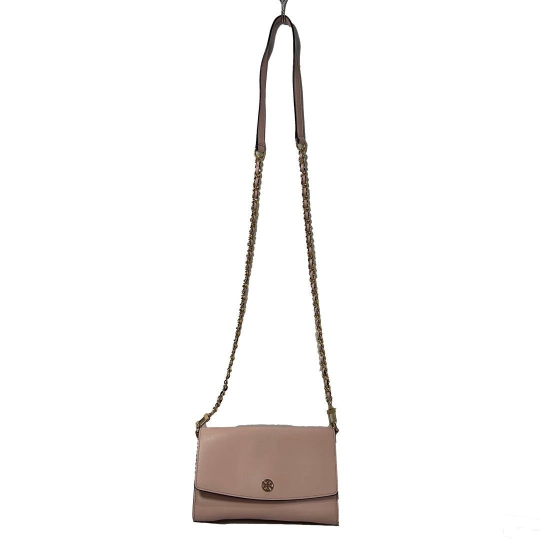 Tory Burch Shoulder Bag Chain Wallet Gold Hardware Leather Pink 135027K Authen thumbnail 20