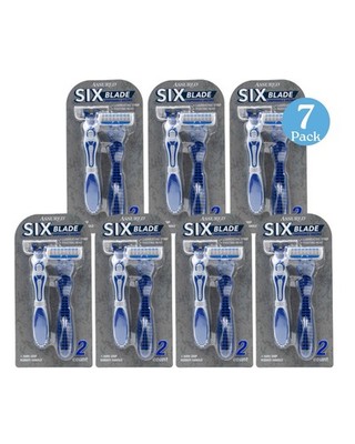 Assured 6-Blade Razor Refills   7-Pack (2ct) | Smooth & Affordable Shave
