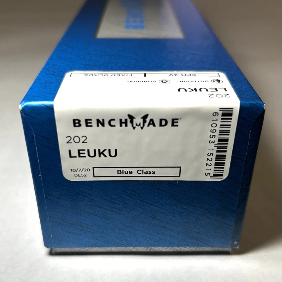 Benchmade 202 Leuku Fixed Blade Knife Ranger Green (5.19" Satin CPM-3V) - Image 2 of 4