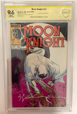 MOON KNIGHT #37 CBCS 9.6 DIRECT MARVEL 1984 SIGNED by BILL SIENKIEWICZ W/ PINUPS