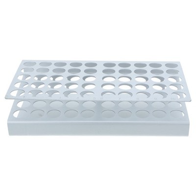 Silver Lab Tube Organizer Stand with Z Shape Design for Sample and Vial Storage