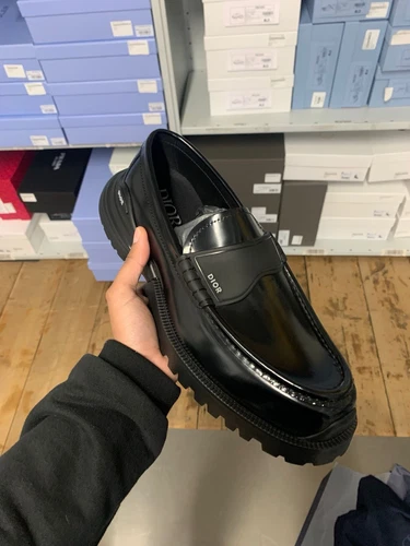 Mocassin de combat noir Dior UK 9 neuf