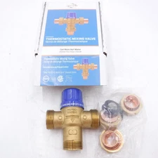 Cash Acme Heatguard Thermostatic Mixing Valve w/Sweat Connections 24502