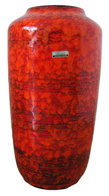 Scheurich Europ Linie Vase Bodenvase Keramik 517-38 Fat Lava 60er 70er TOP