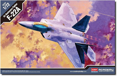 Academy 1 72 F 22A Air Dominance Fighter Model Kit Premium Decals Detailed