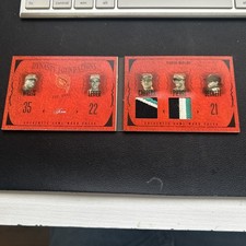 2005 Flair Dynasty Foundations Level 2 Jersey Miguel Cabrera Josh Beckett /50