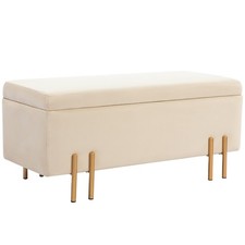 HOMCOM banc 100x40x42cm Beige