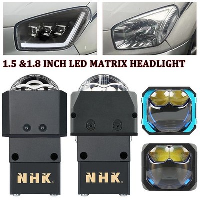 NHK Mini 1.5''&1.8'' Bi LED Projector Lens 6000K Hyperboloid Headlight Retrofit