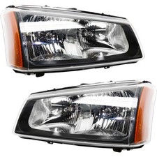 Headlight Driver And Passenger Side Fits 03-07 Chevrolet Silverado 1500 2500 Hd