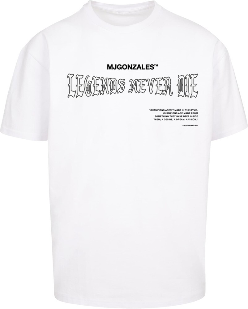 Футболка MJ Gonzales Legends Never Die Heavy Oversize Tee 2.0 Белая