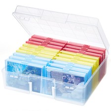 Lifewit Photo Storage Box 4x6 Photo Case, 18 Inner Photo Keeper, Multicolor