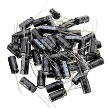 50PCS Electrolytic Capacitor 100/220/330/470/680/820/1000/3300uF 25V 10V 16V 50V