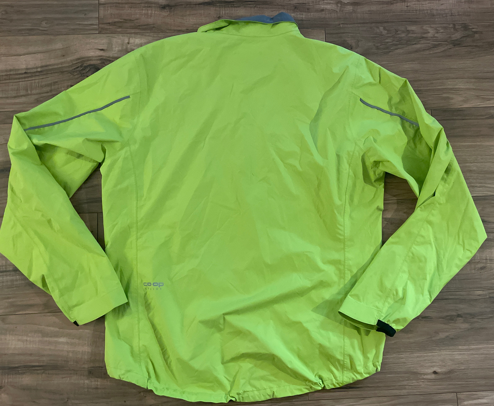 REI COOP Cycles Rain Jacket Reflective Cycling Neon … Gem