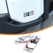 ABS Chrome Front Fog Light Cover Trim For Toyota Land Cruiser Prado LC250 2024+