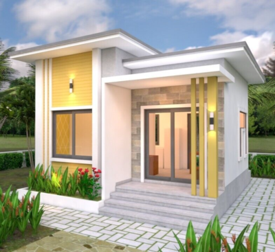 Plans Maison 20x20 Pieds (6x6 M) – 2 Chambres, 1 Salle De Bain – PDF + Papier