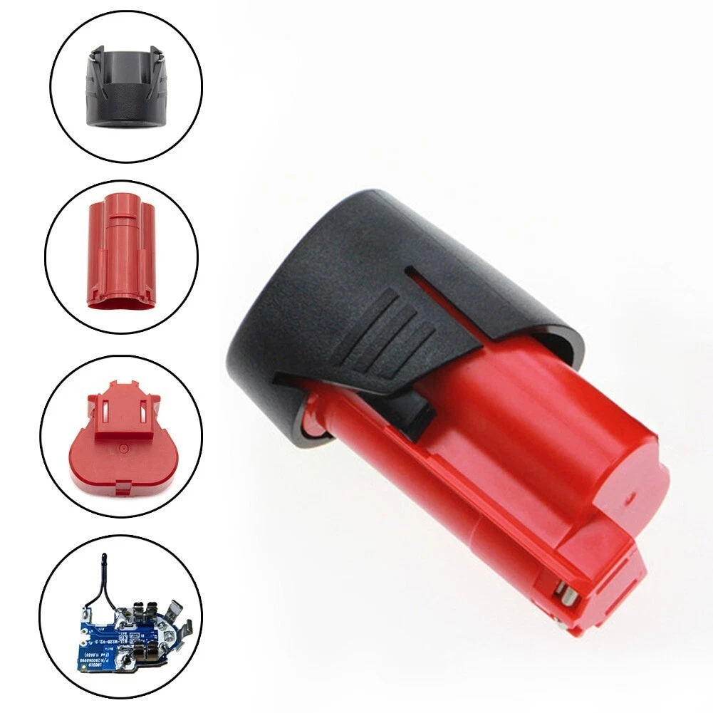 Versatile Three cell Plastic Shell for Milwaukee 12V 1 3Ah Li ion