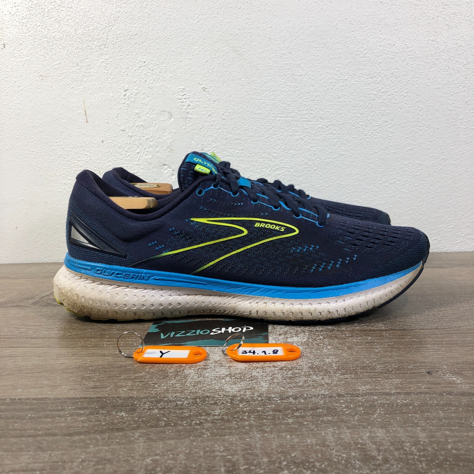 Brooks Glycerin 19 Navy Blue Nightlife Running Men's 10.5 D Medium