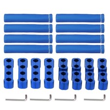 12pcs Engine Spark Plug Wire Separator Divider 8pcs Spark Plug Wire Boots Blue