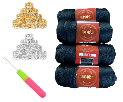 MARADEK 100% Acrylic Brazilian Yarn Cornrow/Senegalese Twist/Ghana African Braid