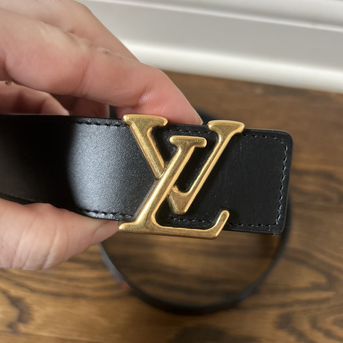 LOUIS VUITTON LV SHW New Wave 90 36 Belt M0096V Initial LOUIS VUITTON LV SHW New Wave 90 36 Belt M0096V Initial
