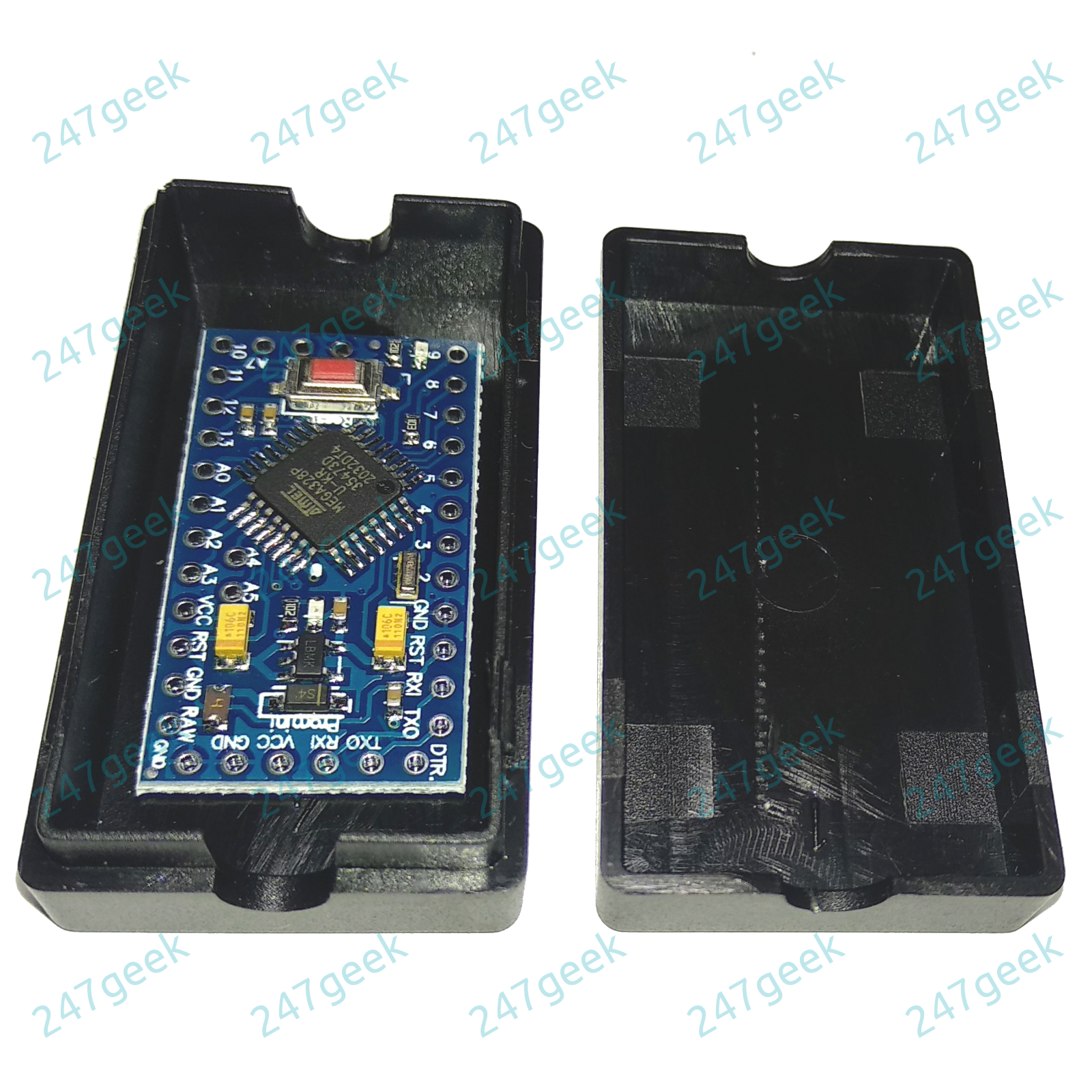 🇬🇧 Small Black ABS Junction Box Case 48x26x15mm fits Arduino Pro Mini ...