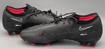 Nike Phantom GT2 Pro FG Black Red Soccer Cleats DA4432-001 Men's