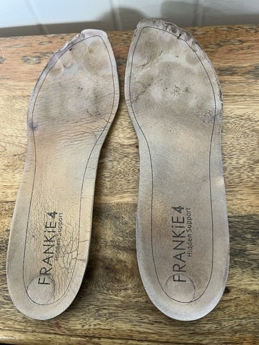 Frankie4 Sophie II Silver Leather Loafer Slip on Comfort Striped Ribbon Tie Sz11 - Picture 16 of 18
