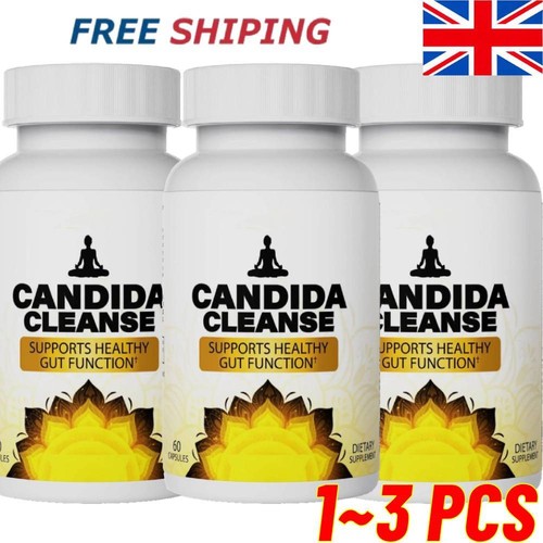 1~3 Bottle Candida Cleanse - Gut & Colon Support (60 Capsules) - for Men & Women