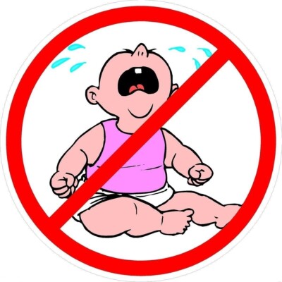NO CRY BABIES LAPTOP / TOOLBOX / HELMET STICKER / DECAL