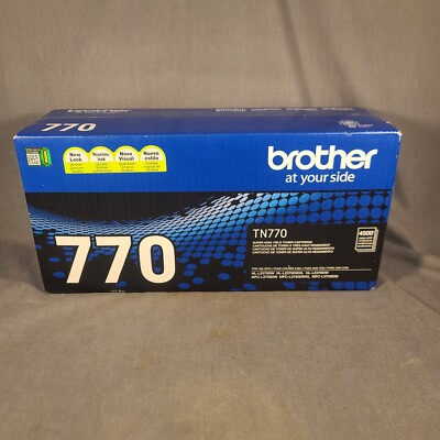 Genuine Brother TN770 Black Toner Cartridge OEM Authentic Original Sealed