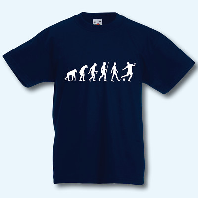 T-Shirt Evolution Fußball Sport Fußballer Fun-Shirt Kids