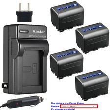 Kastar NP-QM71D Battery Charger Sony DSR-PDX10 HDR-HC1 HDR-SR1 HDR-UX1 HVR-A1U