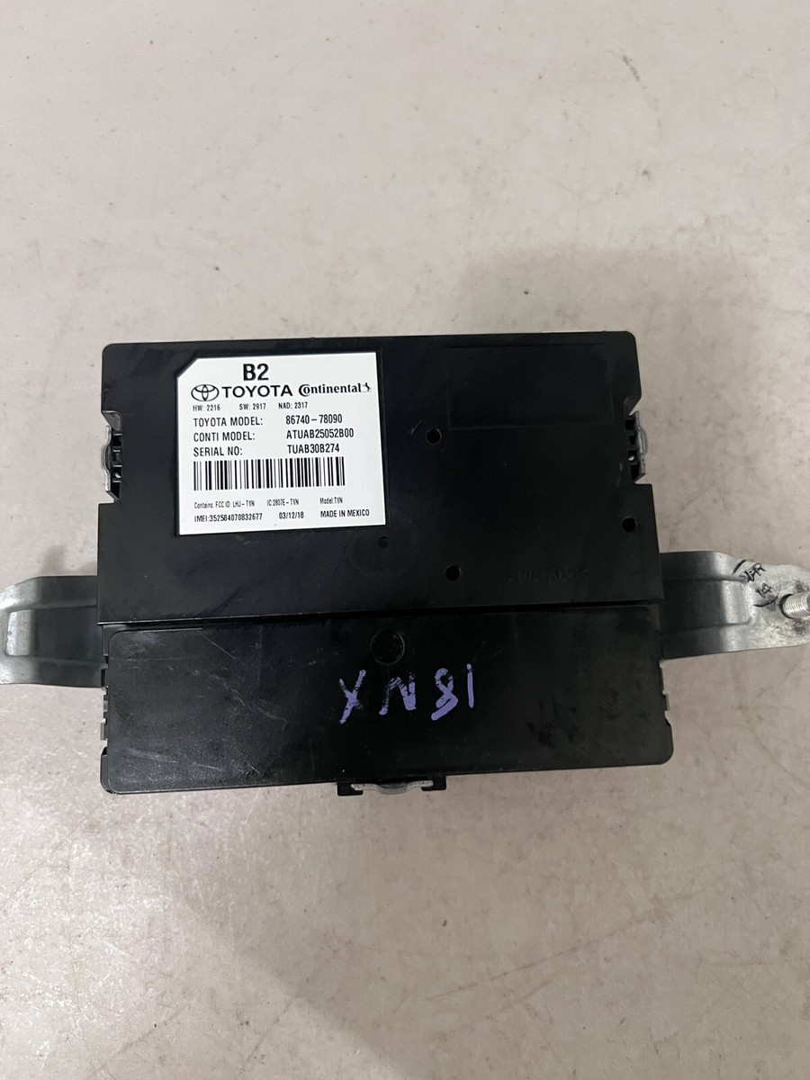 2018 LEXUS NX300 TELEMATICS COMMUNICATION MODULE 86740-78090 OEM