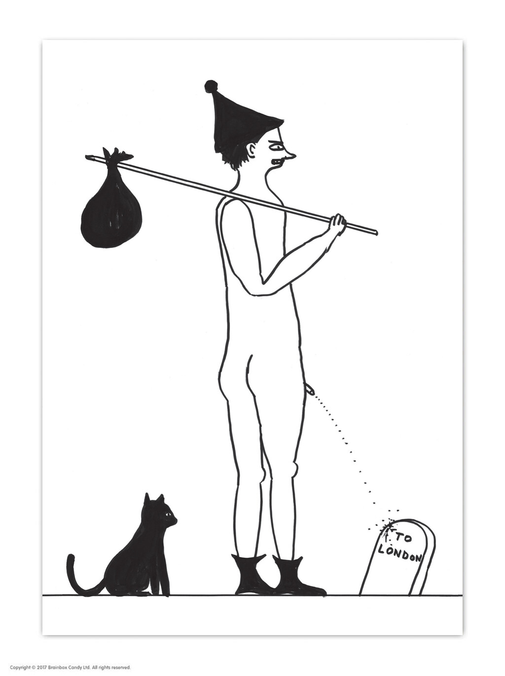 David Shrigley Brainbox Candy Postcard Funny RUDE Comedy Humour Cheeky Joke