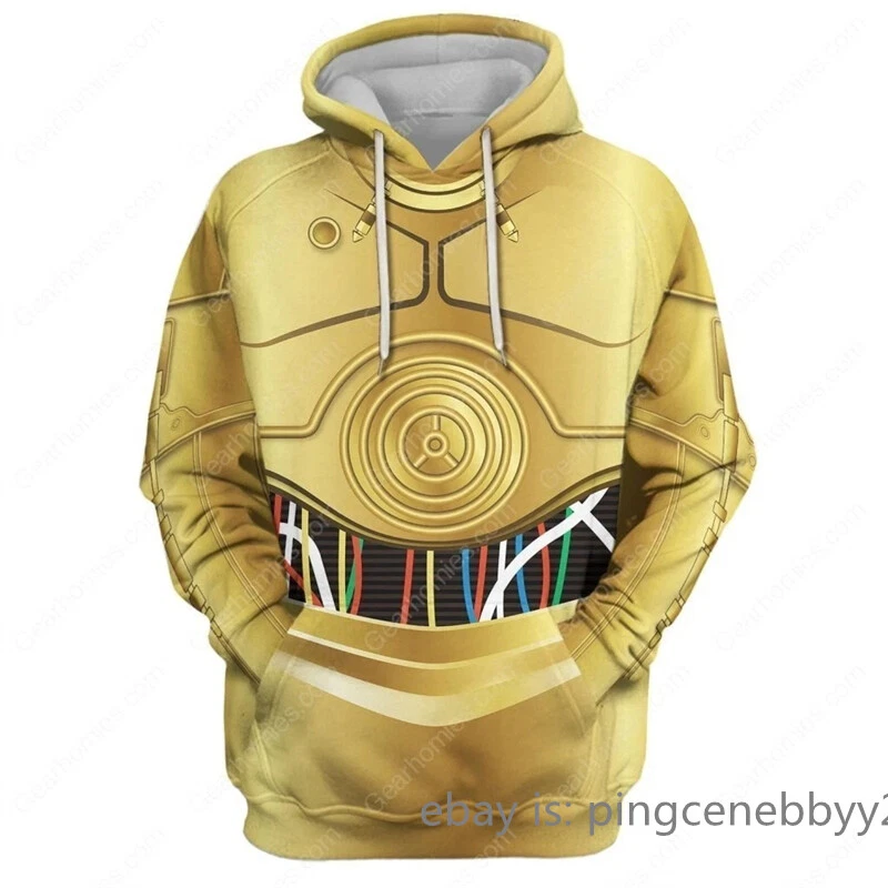 Casual Star Wars C 3po 3D Hoodies Sweatshirts Pullover Pants