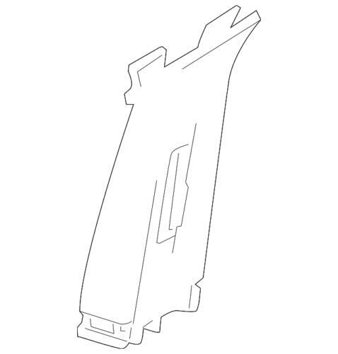 Panel de recorte central del lado del pasajero para Ford Flex 2013-2019 (N/P 8A8Z-7424356-AB)