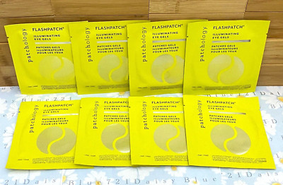 Patchology Flashpatch Illuminating Eye Gels Under Eye Patches Lot of 8 Pairs