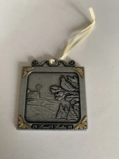1998 Land o Lakes CHRISTMAS ORNAMENT Solid Pewter DAIRY AD California Quail