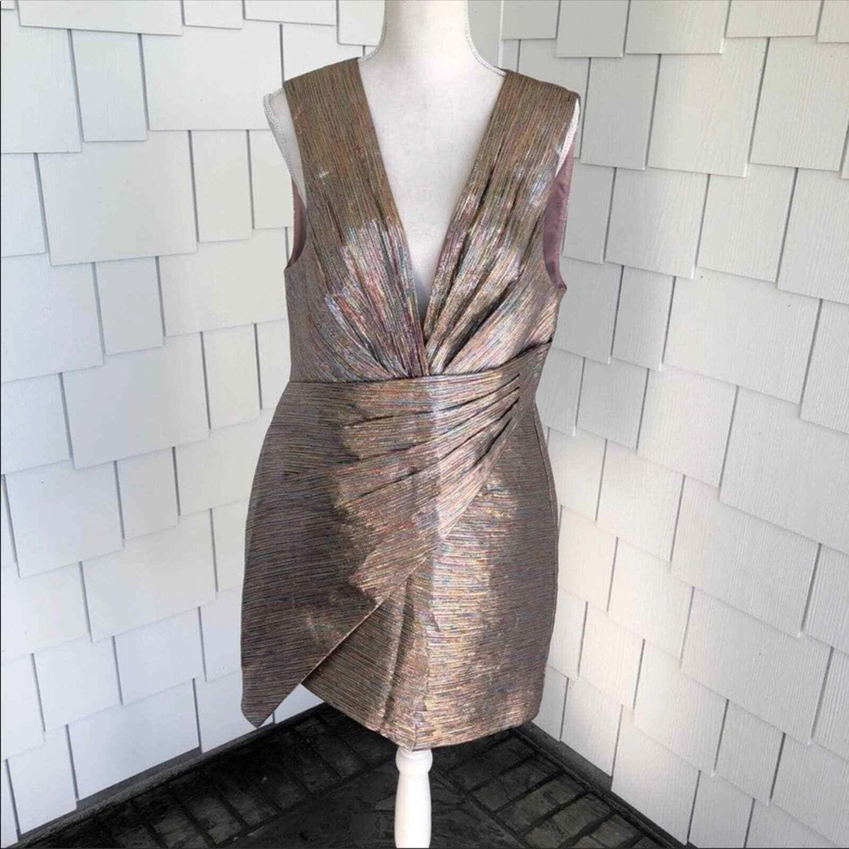 Topshop plunge dress cheap