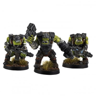 Ork War2 Plattenrüstungs Wummen Orks Armoured Orc SMG Squad (10) Kromlech KRM028