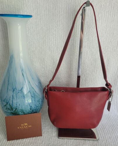 Coach Vintage Mini Leather Handbag, Red