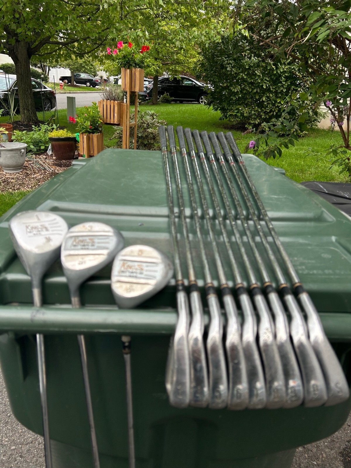 King Snake Oversize Golf Set, 12 clubs(3 woods, 9 irons) RFlex Steel