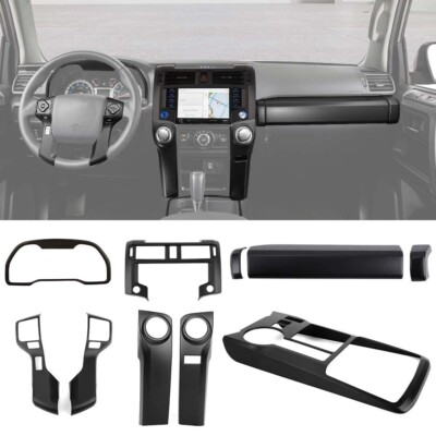 For 4runner 20+ 10x Matte Black Interior Center Console AC Decor Trims Full Kit