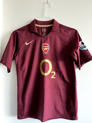 Nike Arsenal 05-06シーズン希少ユニフォーム長袖サイズXL ARSENAL 05/06 HOME FOOTBALL SHIRT #14 HENRY YOUTH XL NIKE
