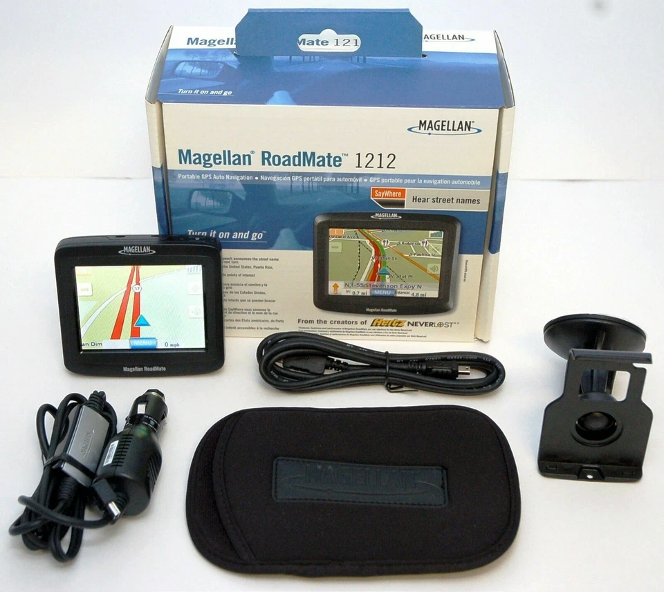NEW Magellan RoadMate 1212 Portable Car GPS Navigator System 3.5" LCD USA/Canada - Image 2 of 4