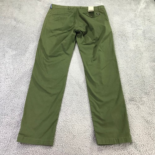 Pantalones SCOTCH & SODA Para Hombre 32x32 Stuart Calce Medio Verde Chino Pantalón Informal - Imagen 9 de 11
