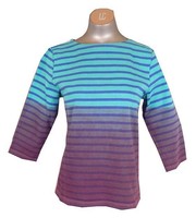 Le Minor Tee Shirt For Madewell Dip Dyed Tee Color Green/blue/purple Size 3 on sale Le Minor Tee Shirt For Madewell Dip Dyed Tee Color Green/blue/purple Size 3 on sale