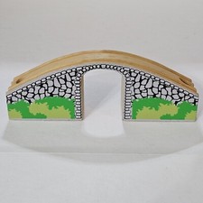 Traditional Wooden Track Compatible Stone Bridge